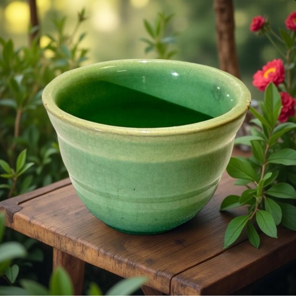 Green Bauer USA Pottery Bowl 3” - Picture 1 of 5